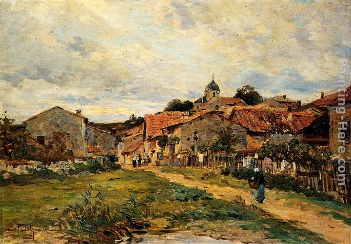 Edmond Marie Petitjean The Village Road